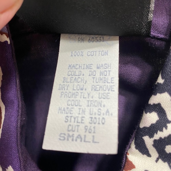 NWT Vintage rough rider Shirt size S💜💜💜💜 - Picture 8 of 8